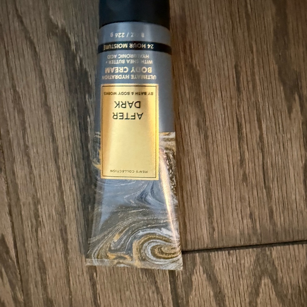 Bath & Body Works After Dark Body Cream - Gold and Black Swirl
